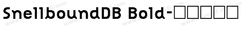 SnellboundDB Bold字体转换